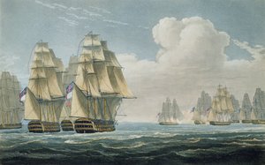 Na de Slag bij Trafalgar, 21 oktober 1805, gegraveerd door F.C. Lewis voor 